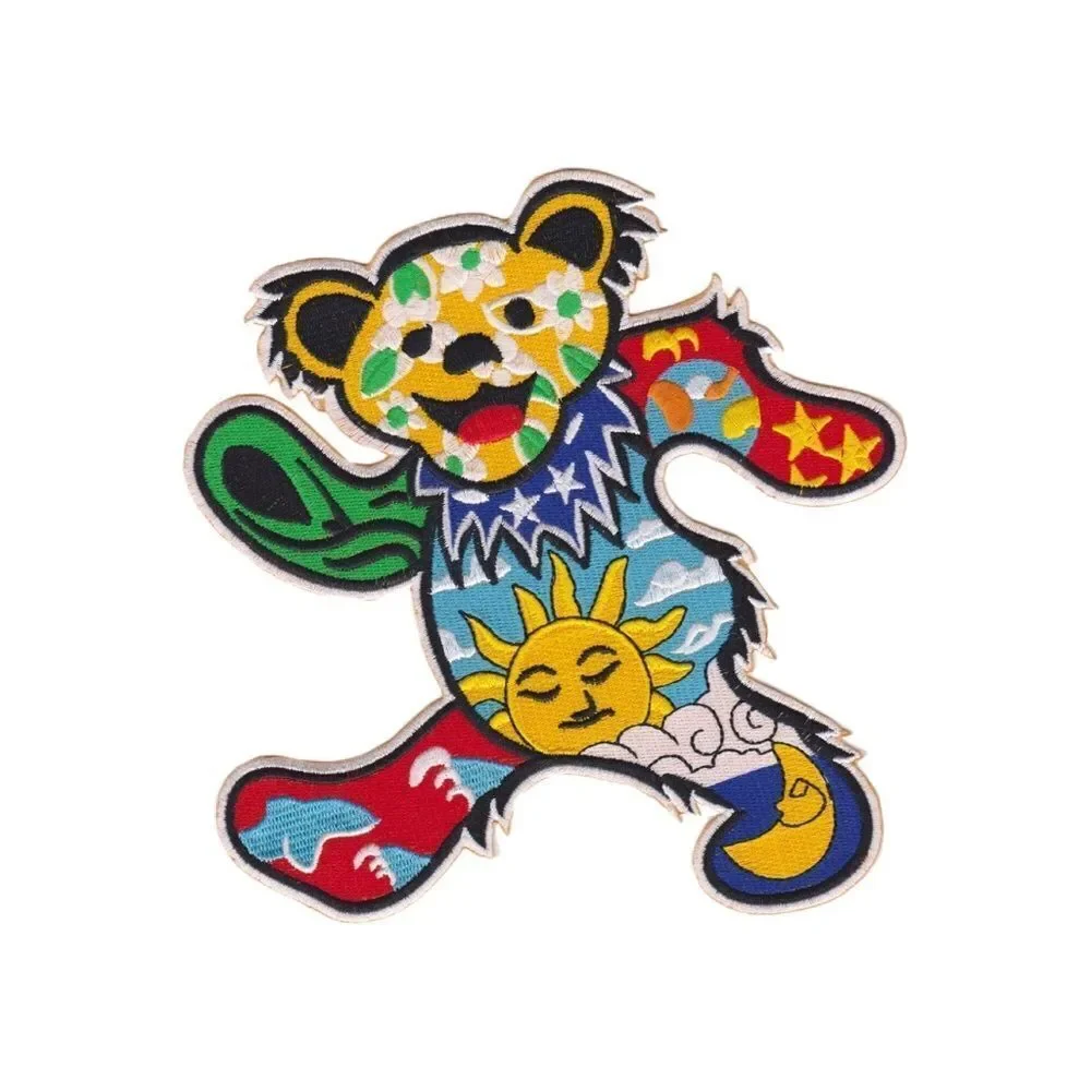 Denim Shorts W/ Grateful Dead Bear Patch